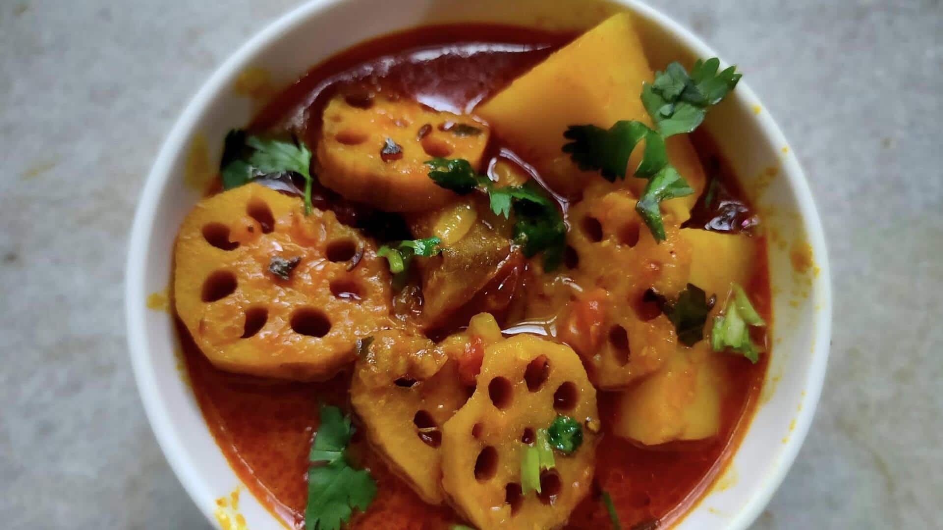 Cara Kreatif Memasak Batang Teratai dalam Kari
