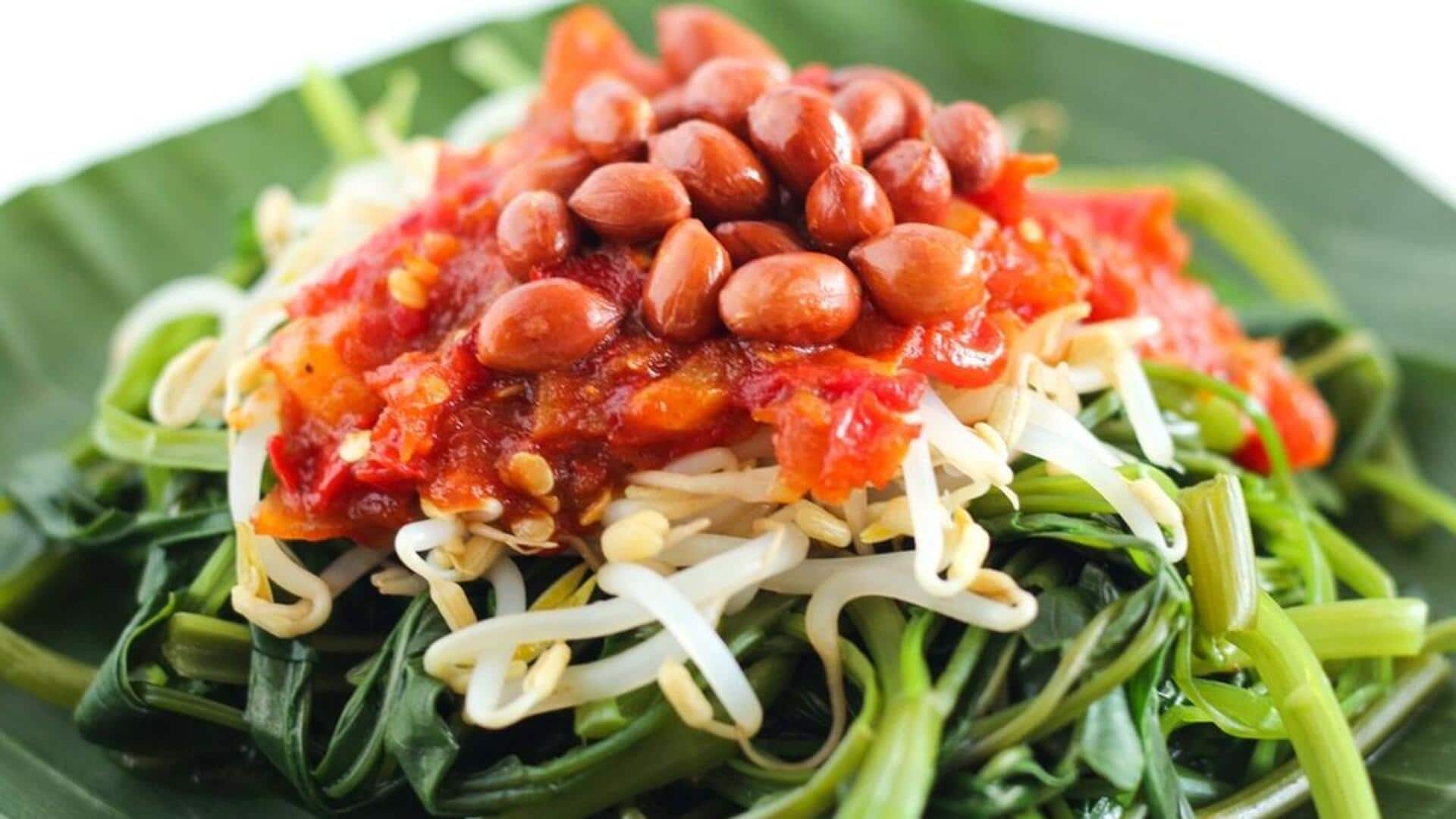 Menemukan Rasa Lezat Plecing Kangkung Vegetarian di Lombok
