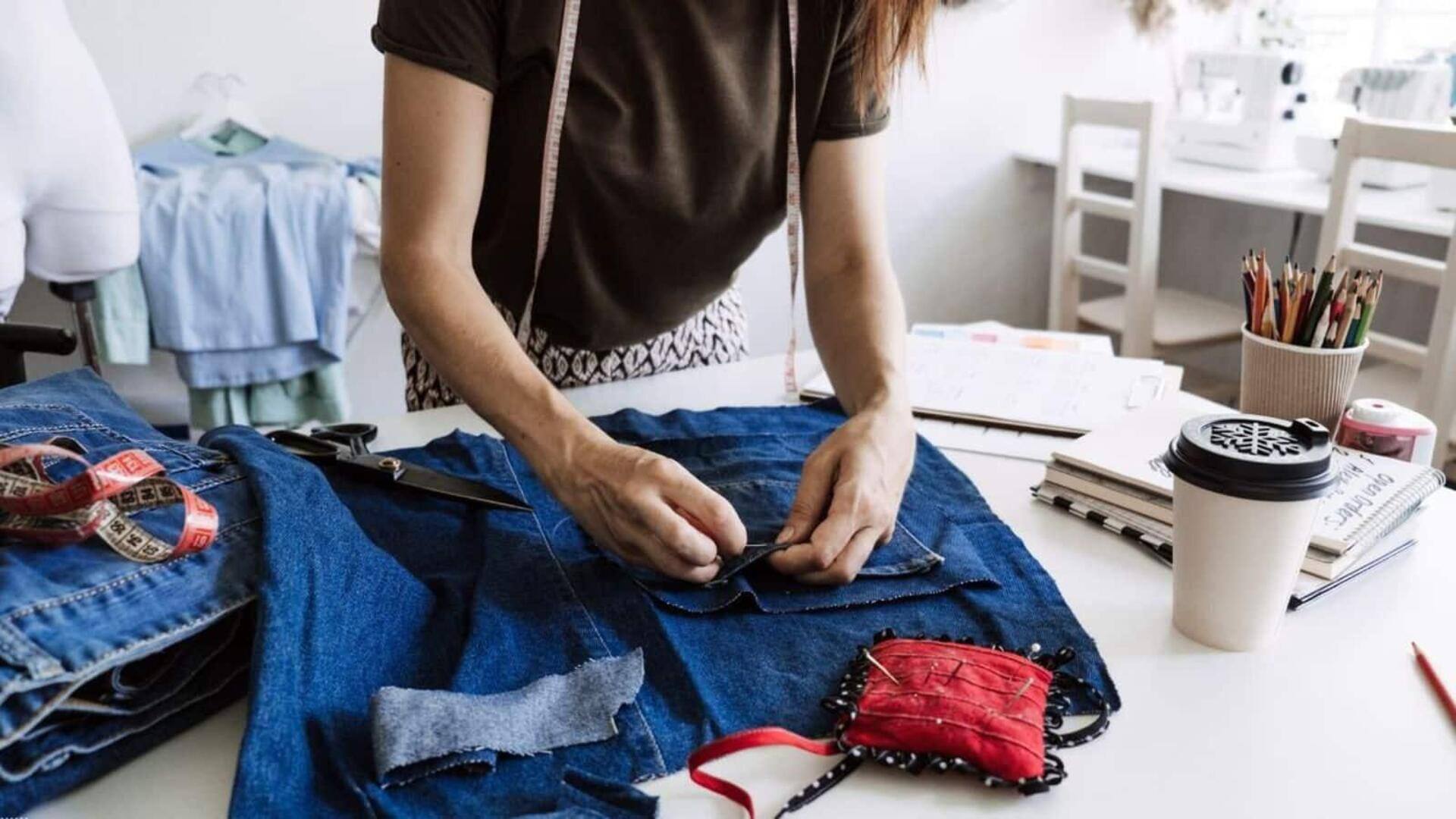 Menggubah koleksi pakaian: Kiat-kiat menggunakan denim upcycle 