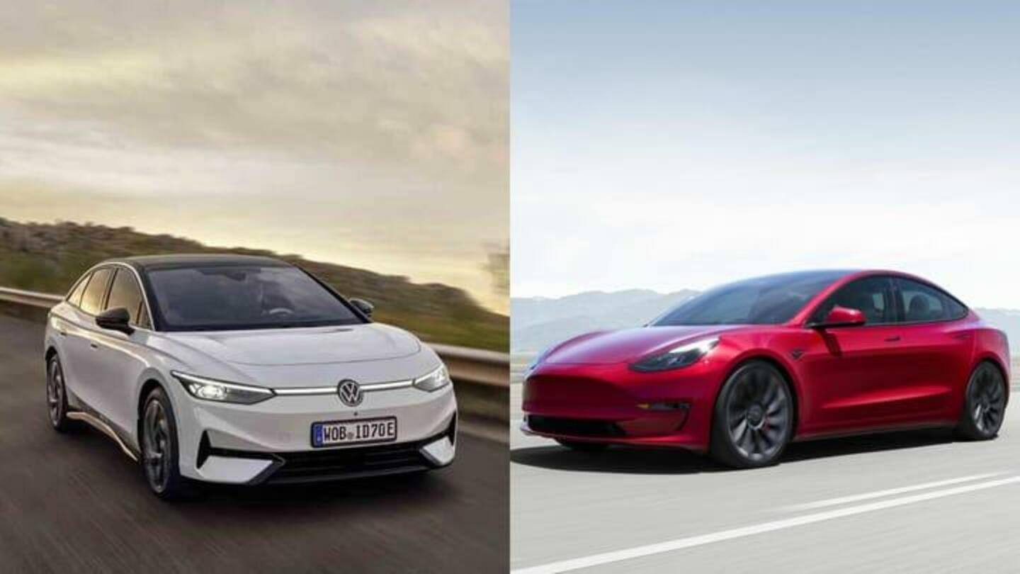 Perbandingan Volkswagen ID.7 dan Tesla Model 3