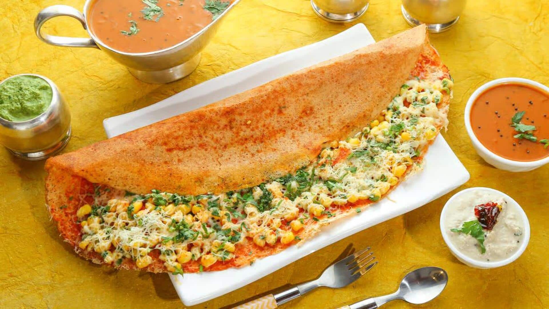 Variasi Isian Dosa India Tanpa Kentang