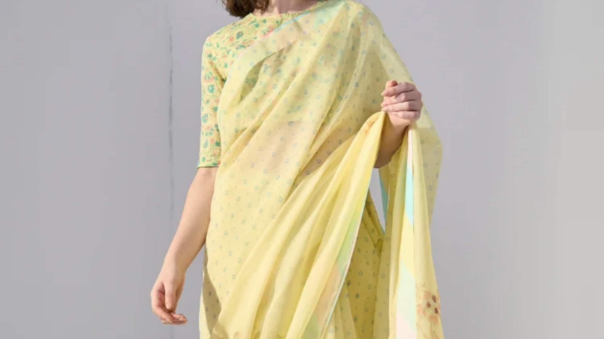 Tren warna marigold dalam mode India