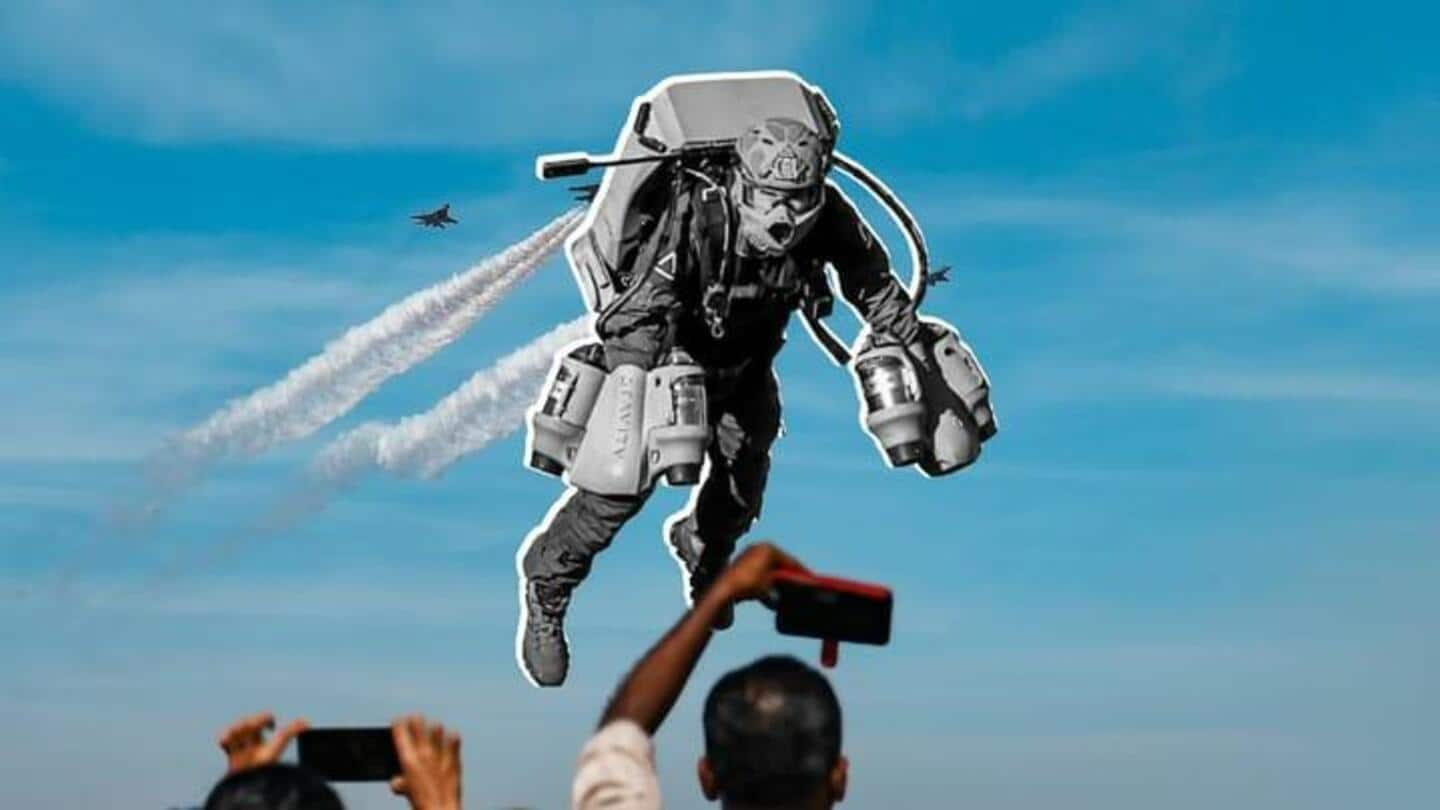 Start-up India pamerkan setelan jetpack di Aero India 2023