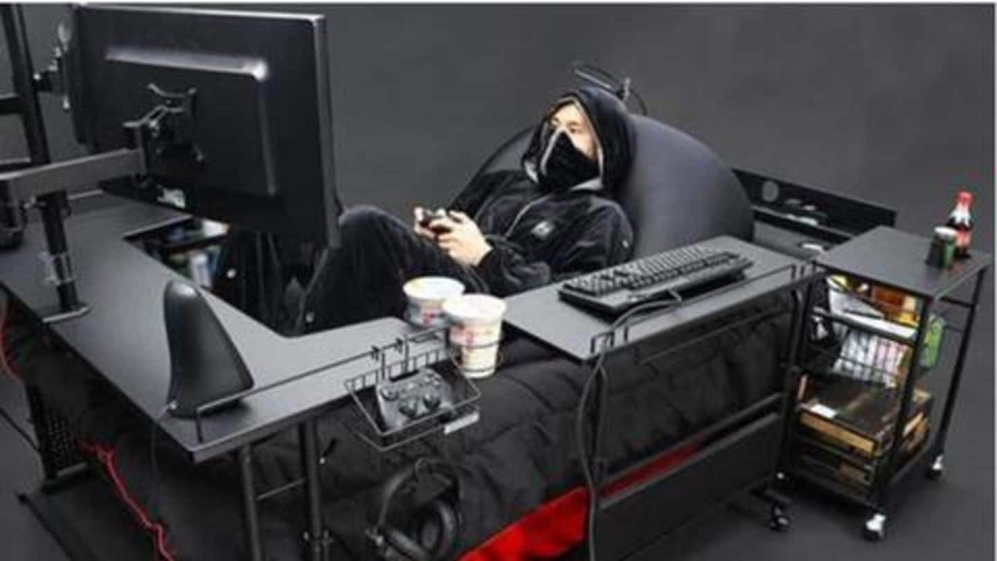 Kasur khusus gaming bisa membuat Anda main gim sambal istirahat