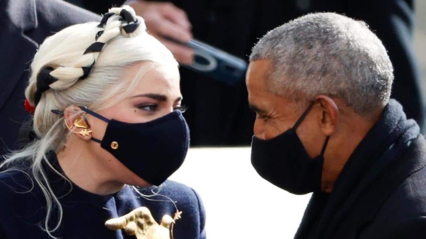 Perbincangan Lady Gaga dan Barack Obama membuat netizen penasaran Perbincangan Lady Gaga dan Barack Obama membuat netizen penasaran