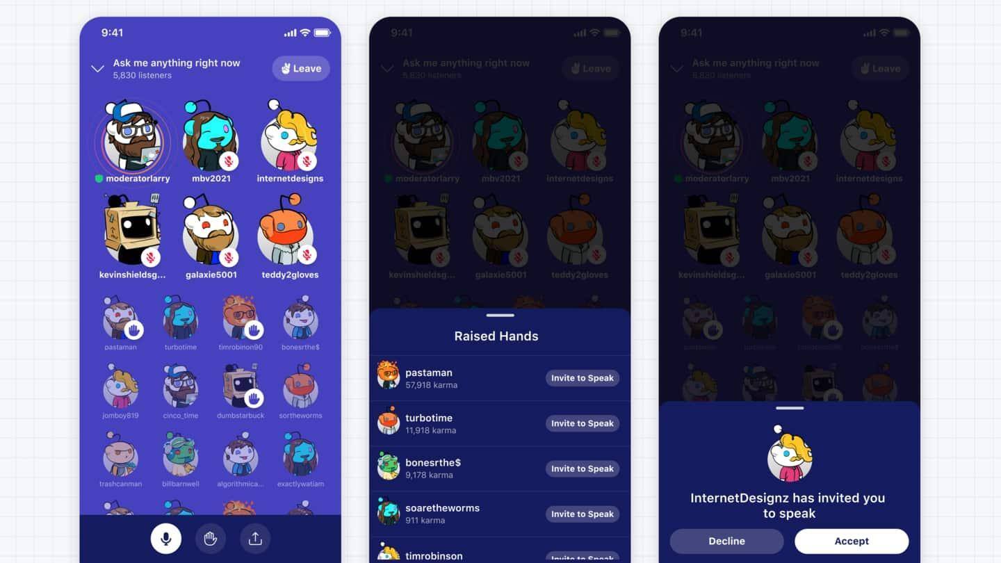 Reddit Talk tersedia dalam subreddit dan di semua platform Reddit Talk tersedia dalam subreddit dan di semua platform