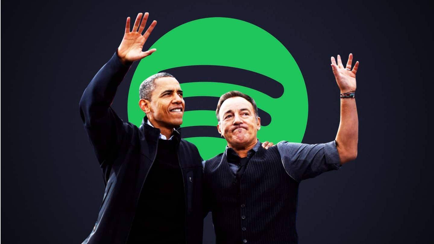 Barack Obama dan Bruce Springsteen bekerja sama dengan Spotify untuk podcast