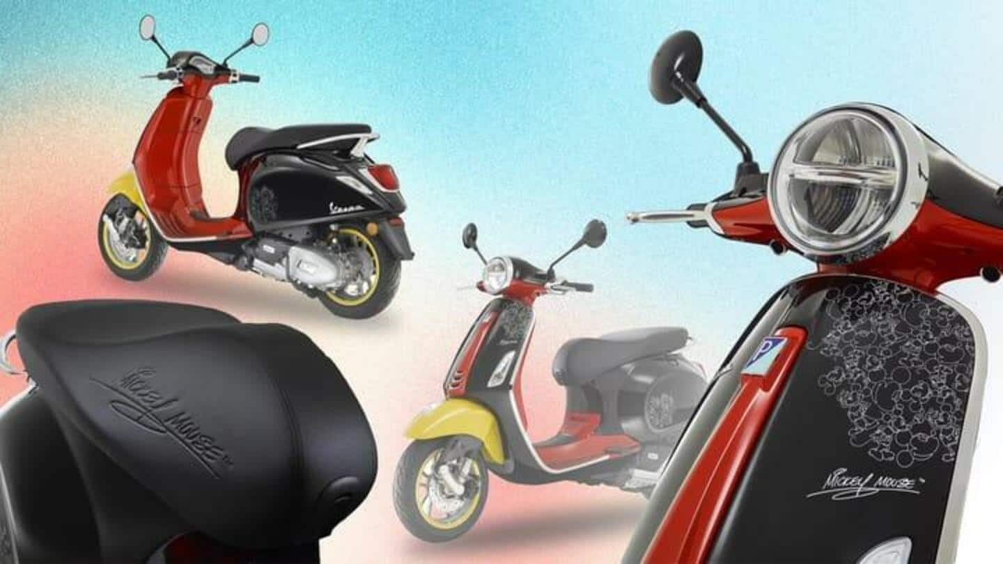 Mickey Mouse Edition dari Vespa merayakan seratus tahun Disney: Periksa fiturnya