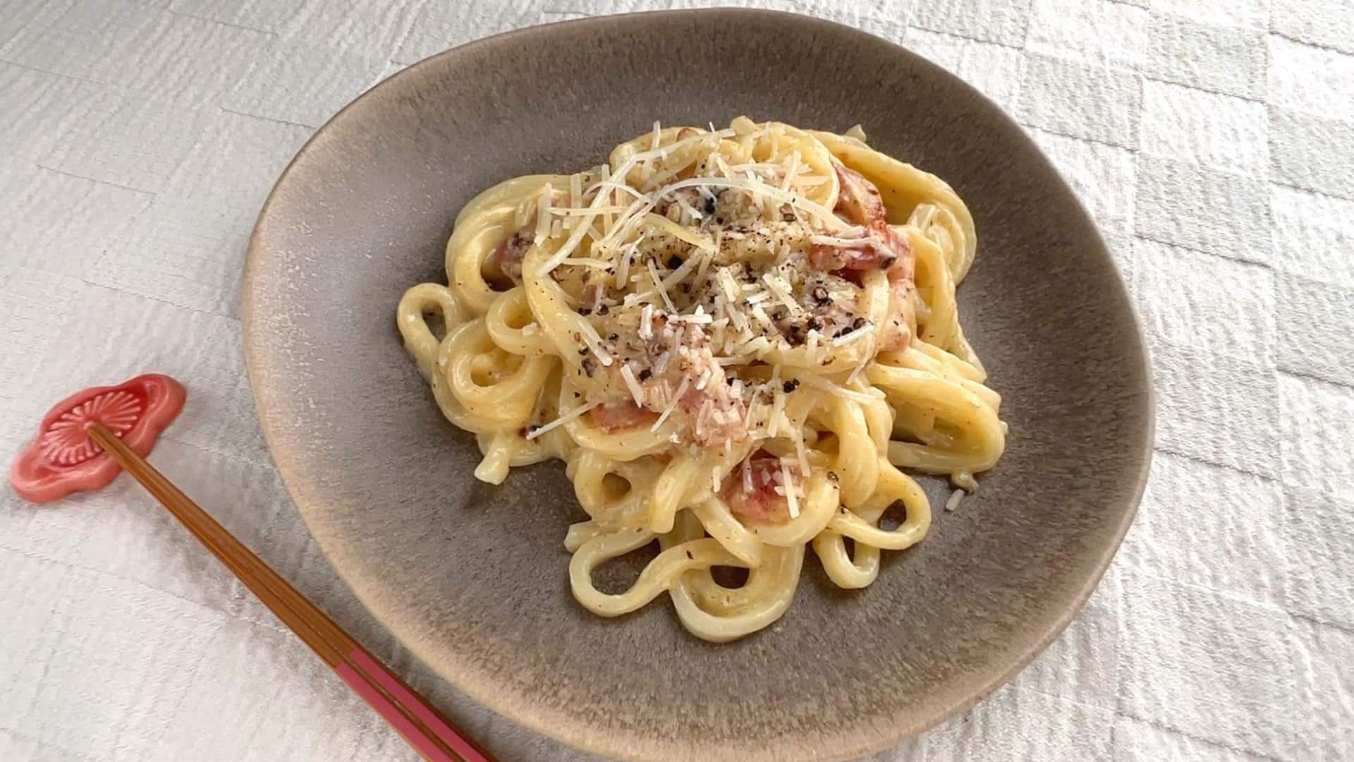 Resep Lengkap Udon Carbonara, Perpaduan Kuliner Jepang-Italia