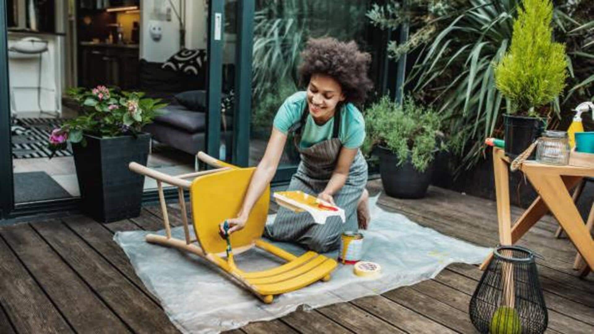 Tingkatkan furnitur lama dengan teknik cat ramah lingkungan