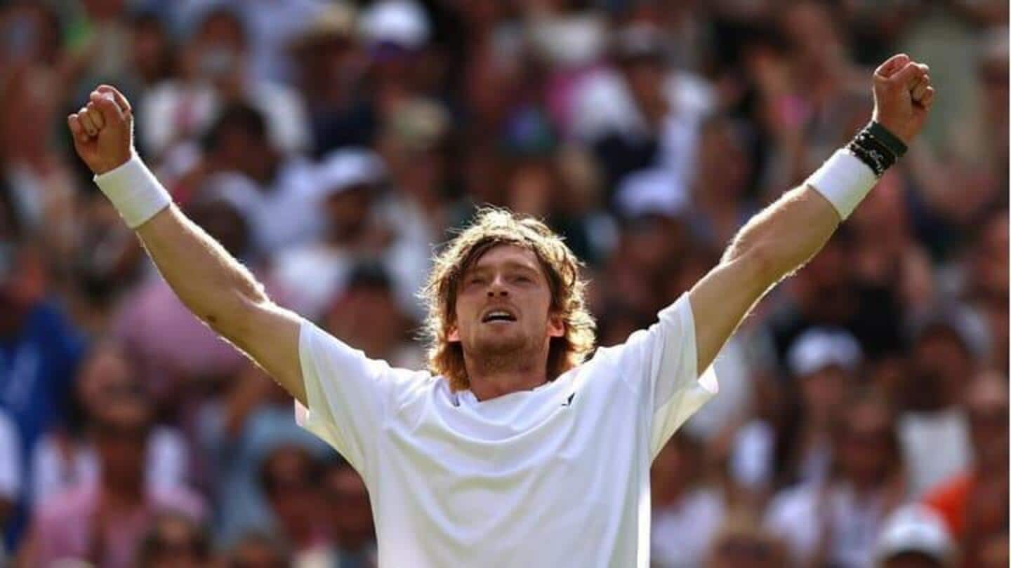 Wimbledon 2023, Andrey Rublev mencapai perempat final: Statistik utama
