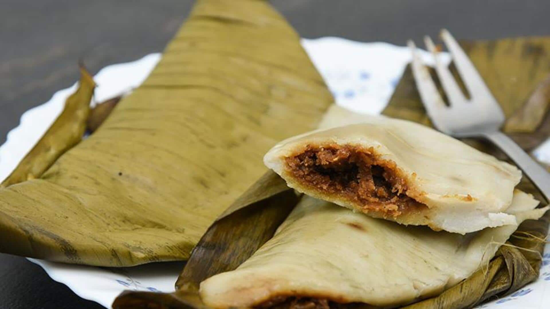 Lima Camilan India dengan Bungkus Daun yang Menggugah Selera