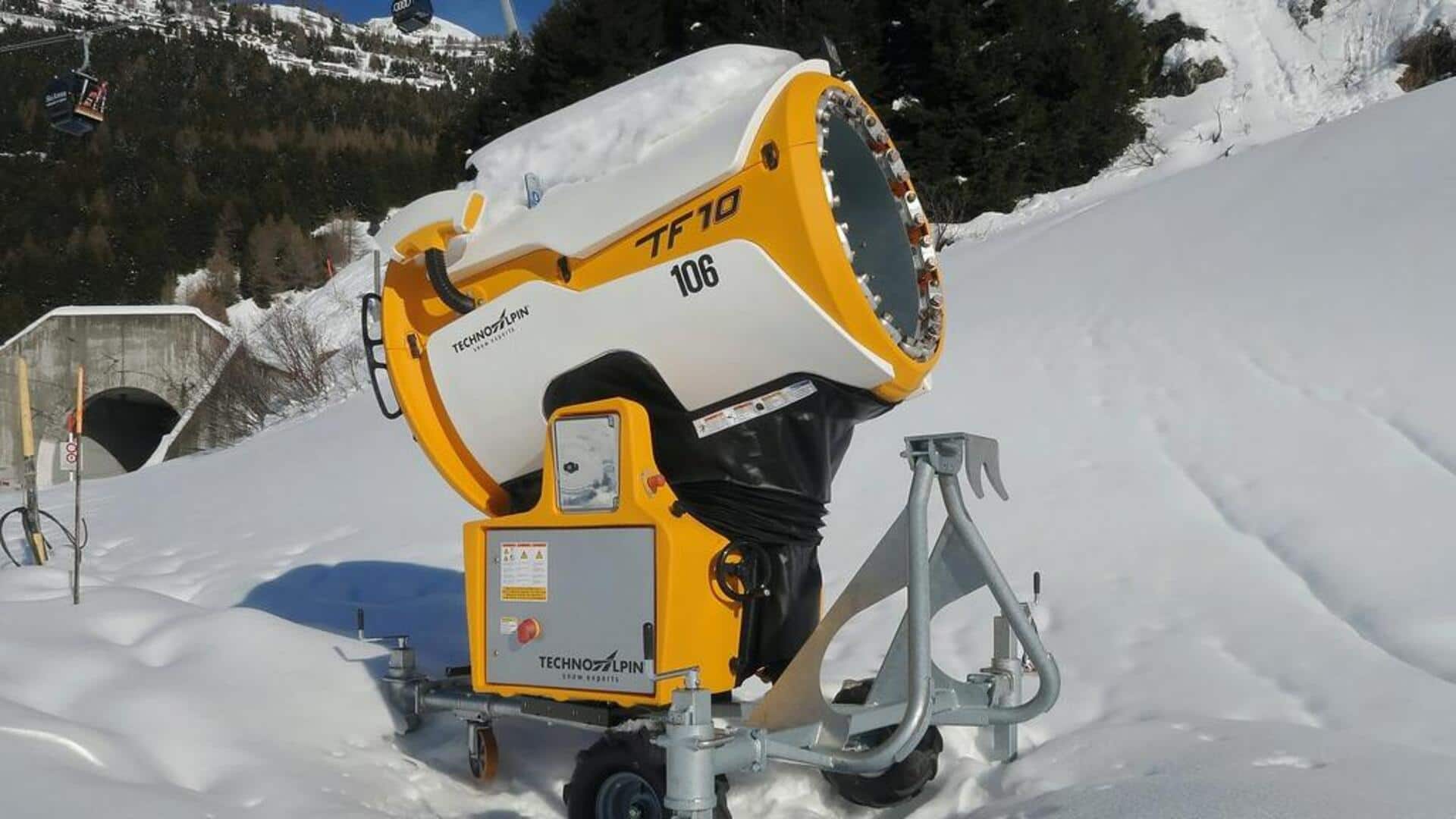 Mengapa resor ski menggunakan mesin salju?