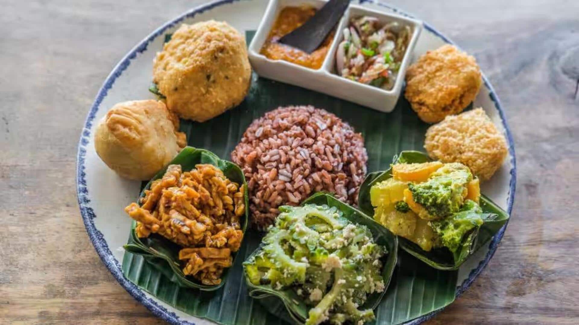 Variasi Vegetarian Nasi Campur Bali yang Menggugah Selera
