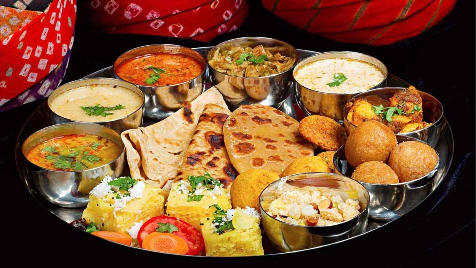 Hidangan vegetarian Rajasthani yang layak untuk dinikmati