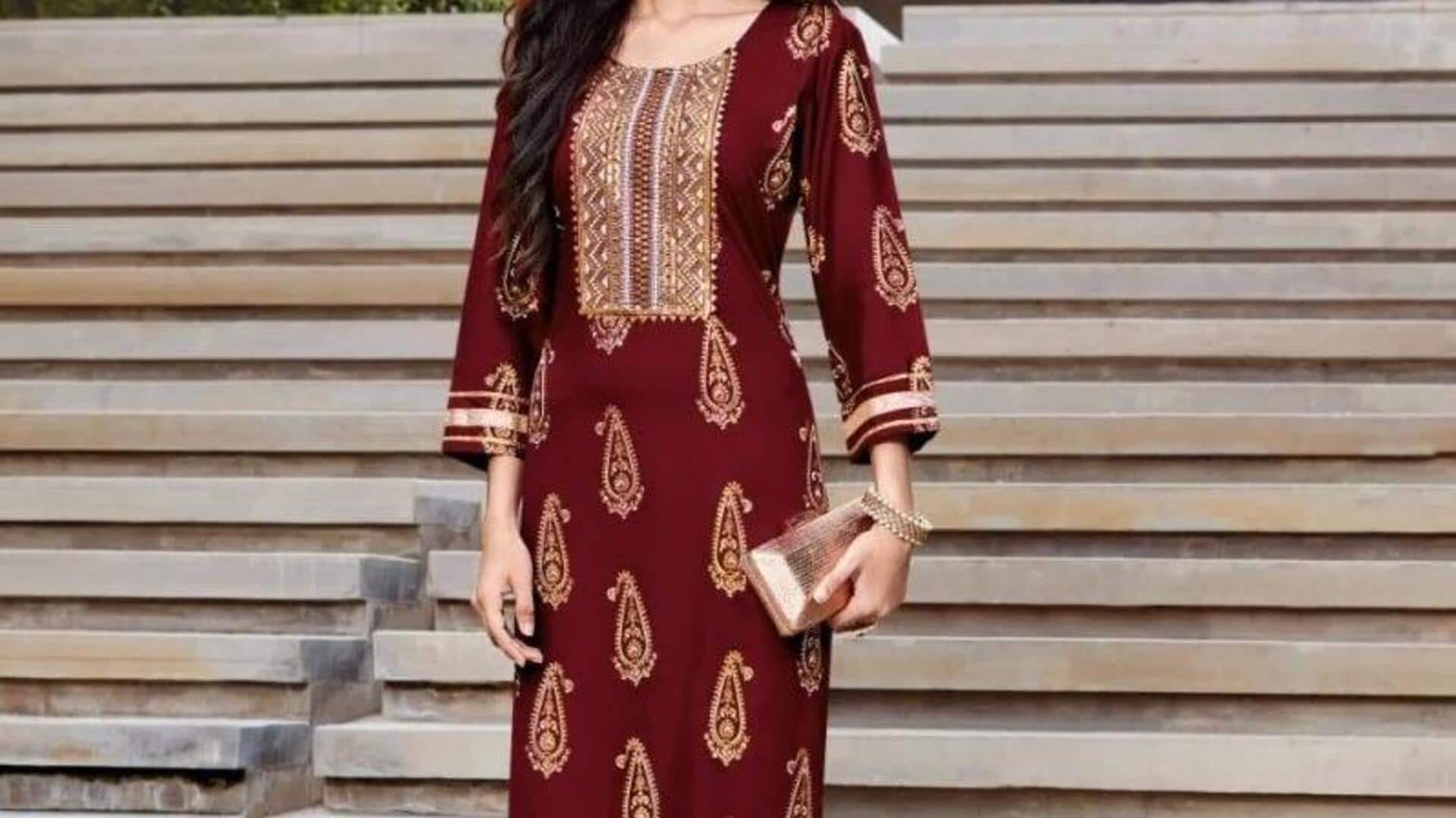 Cetak tradisional India dalam mode minimalis