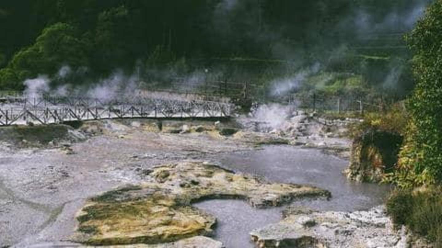Berendam di permandian air panas Saturnia Berendam di permandian air panas Saturnia
