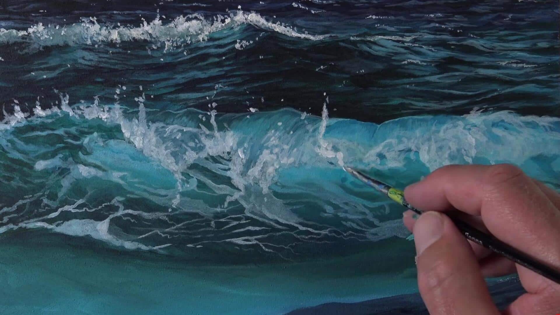 Cara Melukis Ombak yang Realistis dengan Cat Akrilik