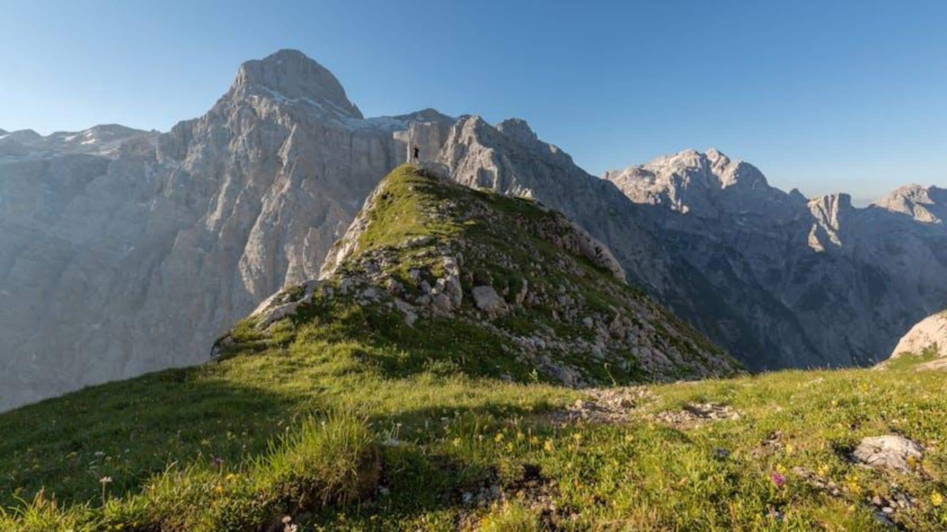 Menjelajahi Padang Rumput Alpine Dan Jalur Bunga Liar di Julian Alps, Slovenia