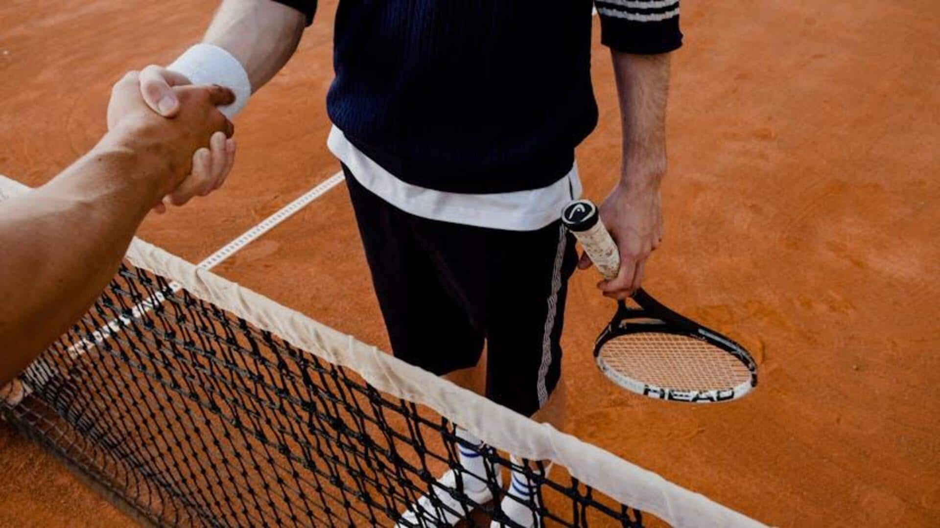 Makna di balik jabat tangan pemain tenis