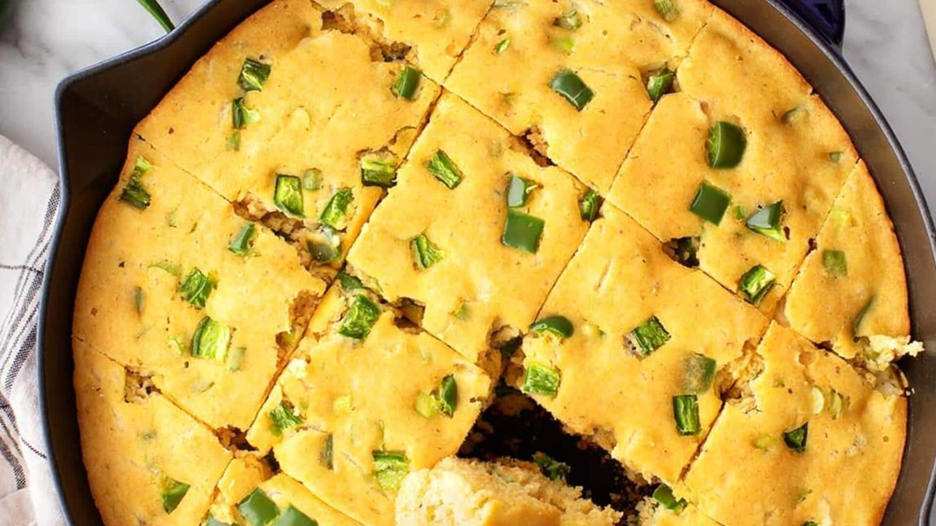 Coba resep roti jagung jalapeno pedas ini