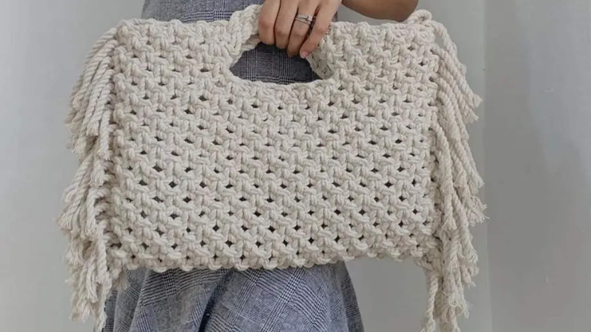 Ide fesyen makrame untuk musim semi berkelanjutan