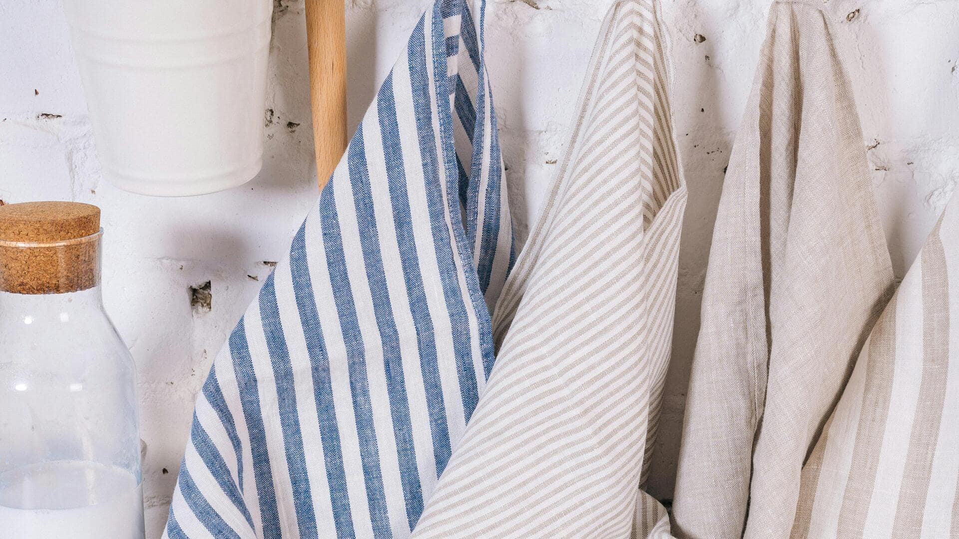 Lima cara efektif agar handuk dapur bebas serat