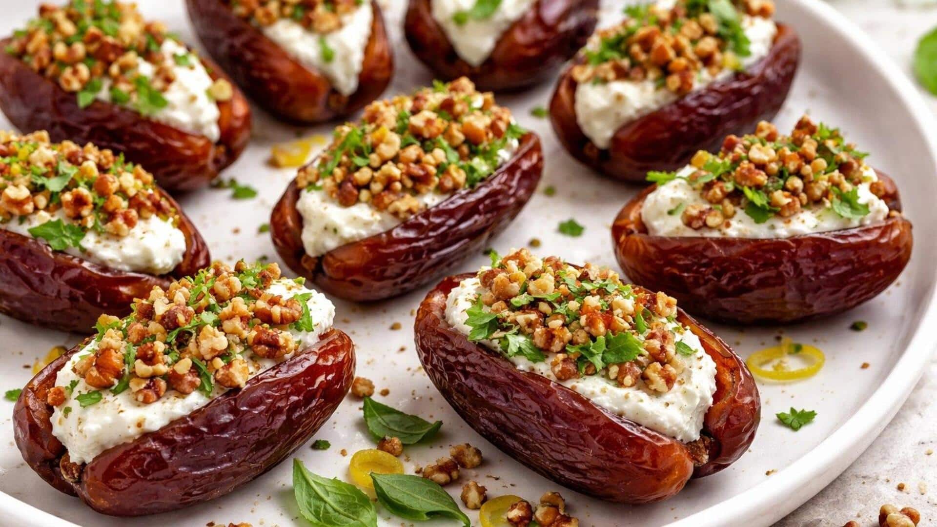 Mencicipi Kelezatan Kurma Isi Sayuran di Rumah