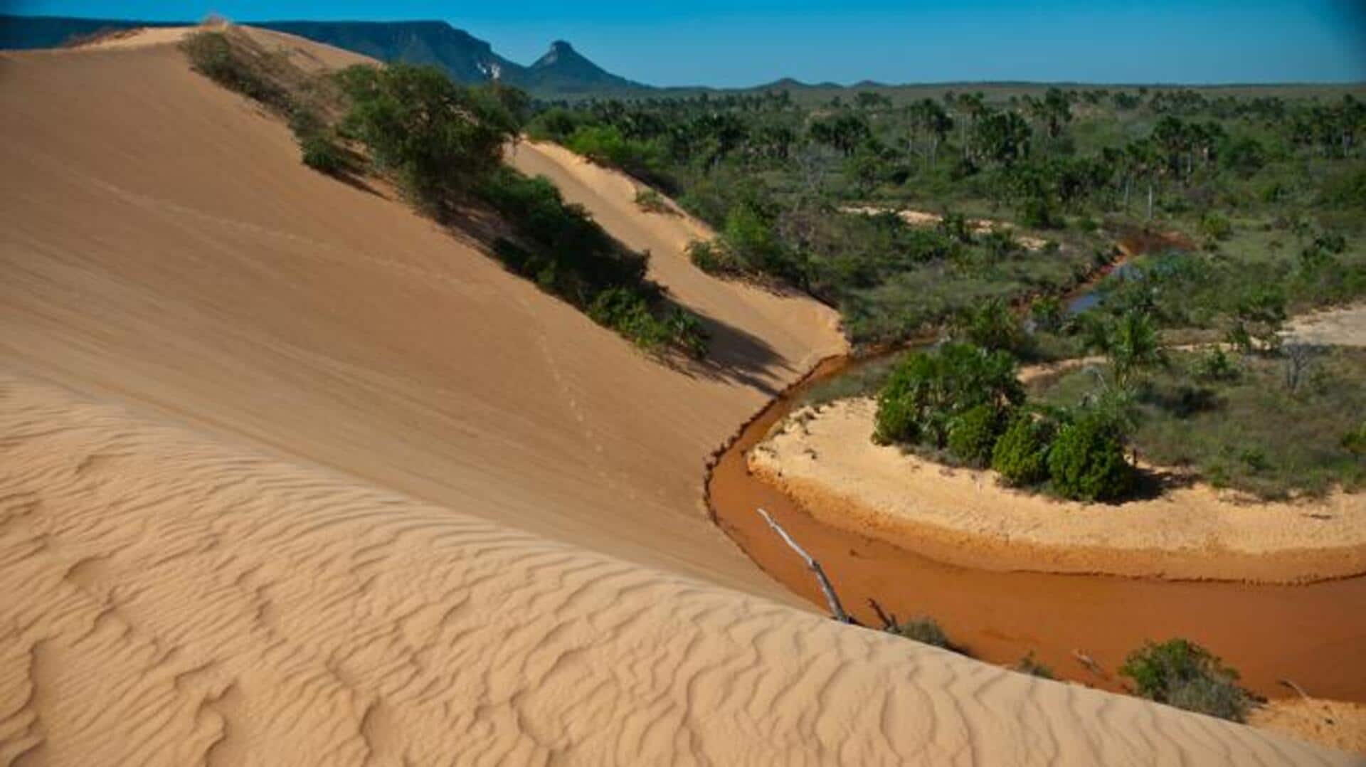 Menjelajahi ukiran batu kuno dan savana Jalapao, Brasil