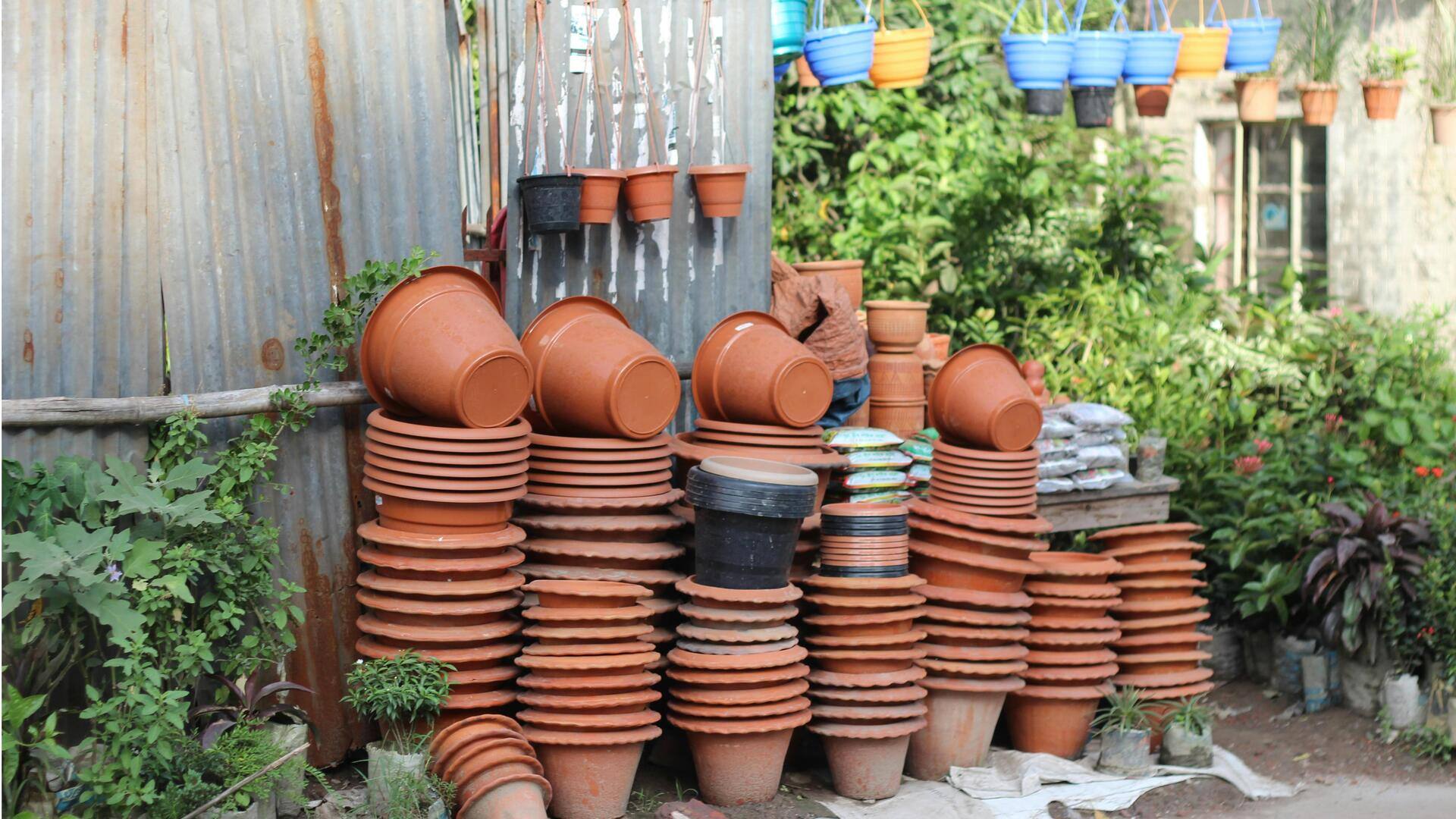 Lima cara inovatif menggunakan pot retak di taman