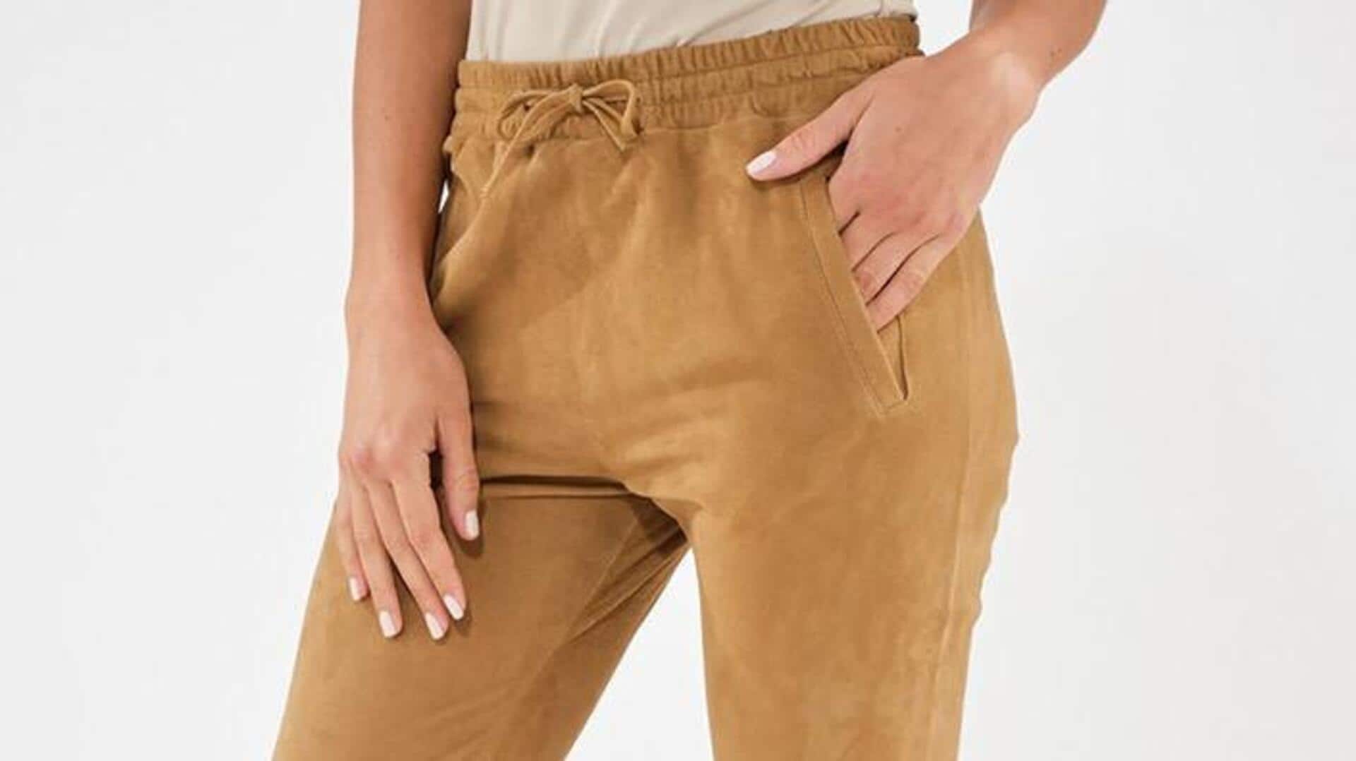 Lima cara bergaya dengan celana suede vegan India