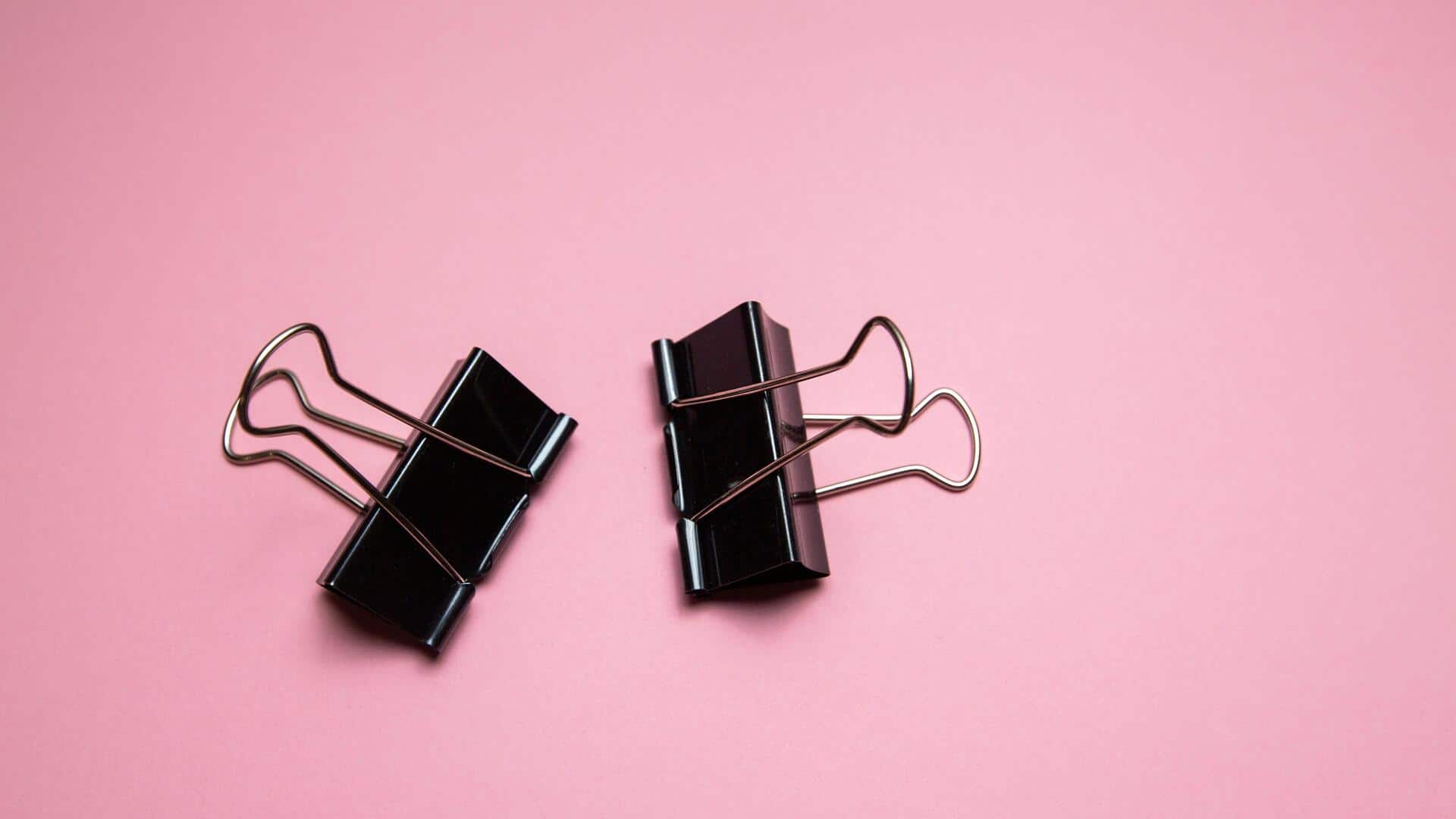 Lima perbaikan rumah sederhana dengan klip binder