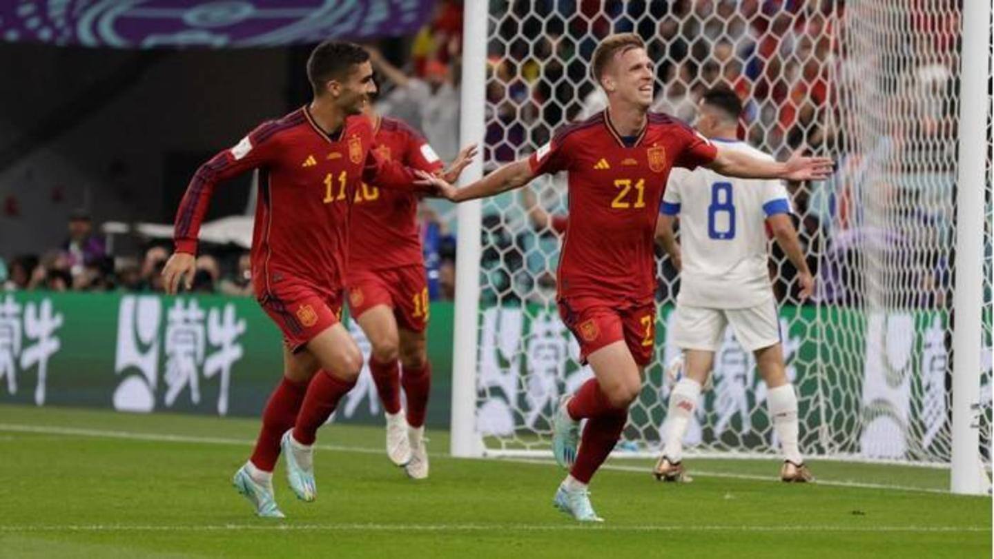 Piala Dunia FIFA 2022, Spanyol mengalahkan Kosta Rika: Statistik utama