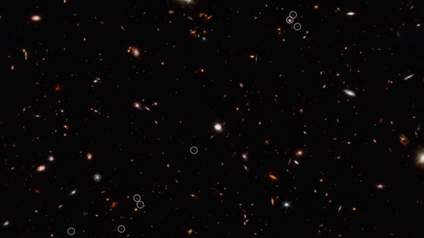 Teleskop James Webb NASA Menemukan Galaksi Paling Awal Dari 'Jaring Kosmik'