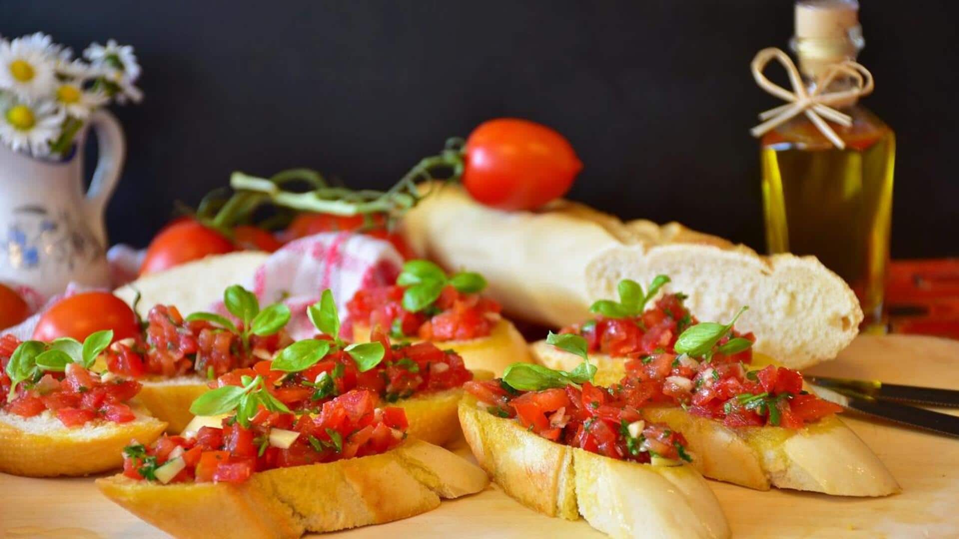 Bruschetta pelangi: Tingkatkan hidangan pembuka Anda Bruschetta pelangi: Tingkatkan hidangan pembuka Anda