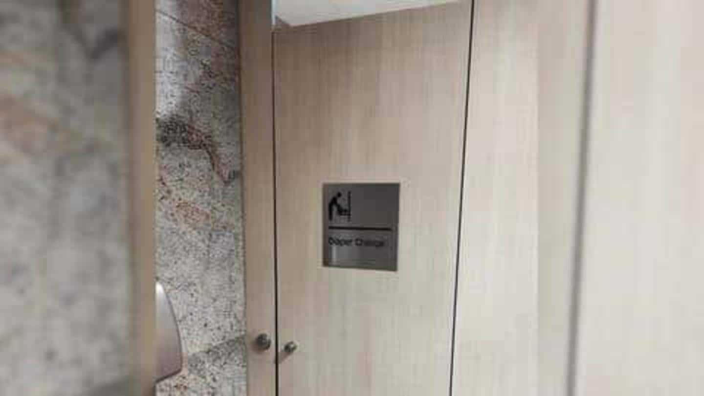 Bandara India ini membuat ruang ganti popok di toilet pria