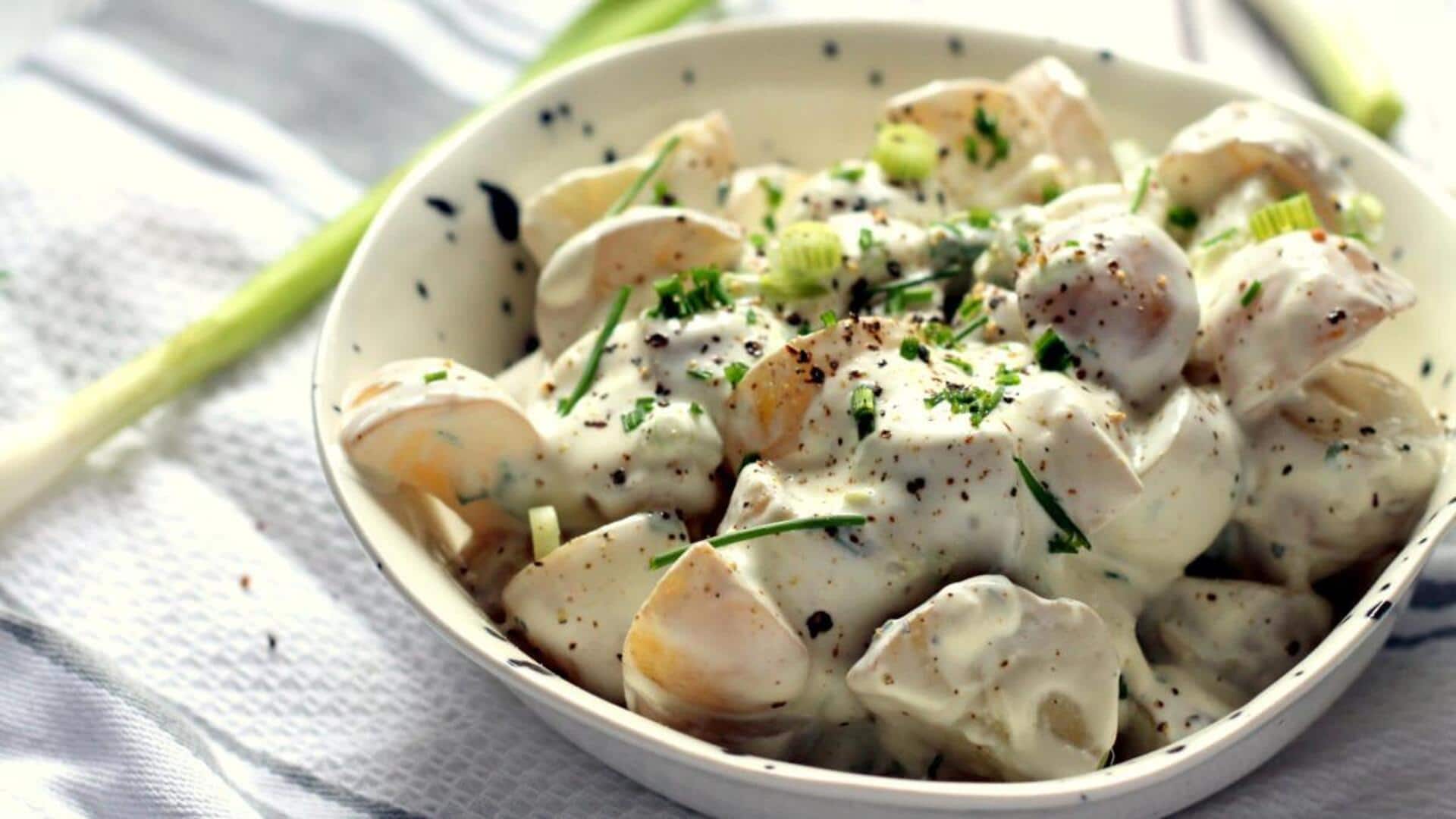 Mencicipi Salad Kentang dengan Sentuhan Zest Buah Langsat