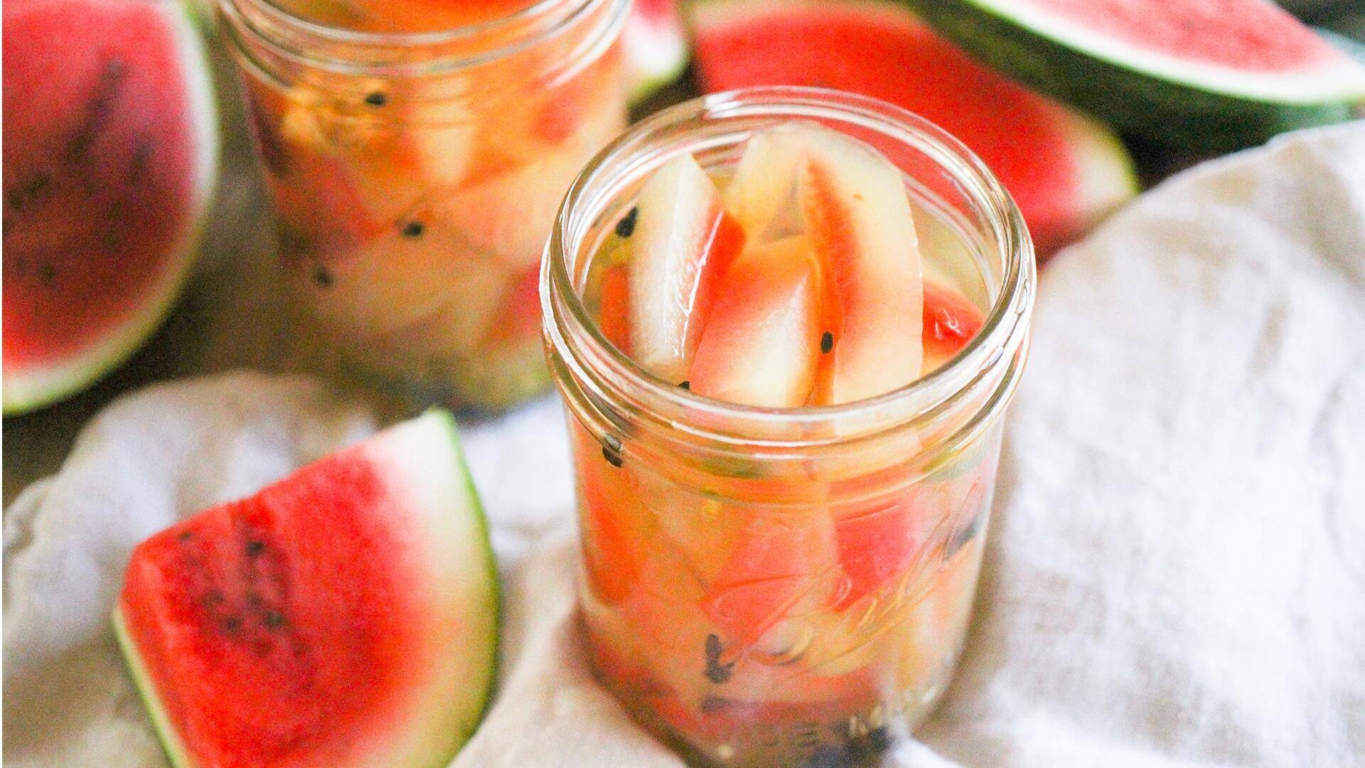 Hidangan Vegetarian Menarik Berbasis Kulit Semangka