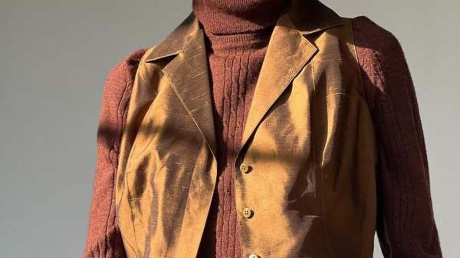 Lima cara unik memadukan vest shantung untuk bulan-bulan sejuk