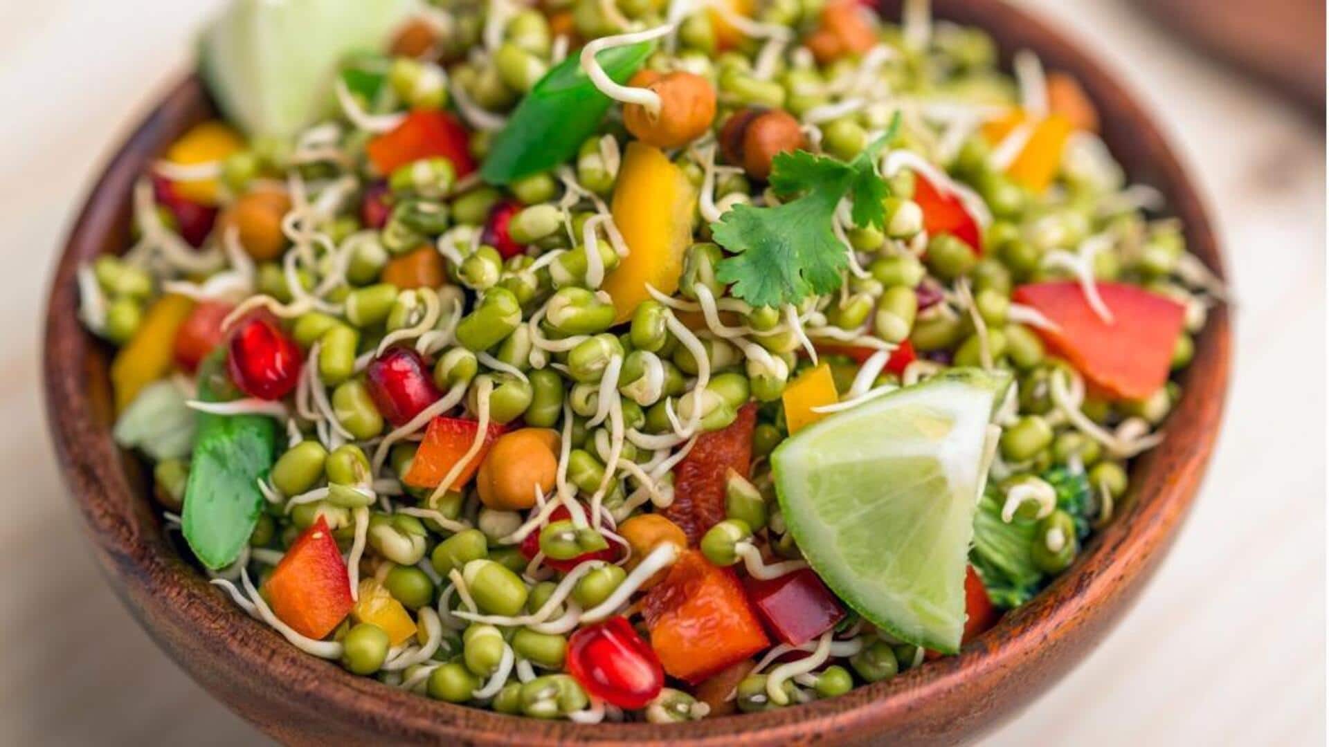 Salad Kecambah India: Camilan yang Kaya Protein