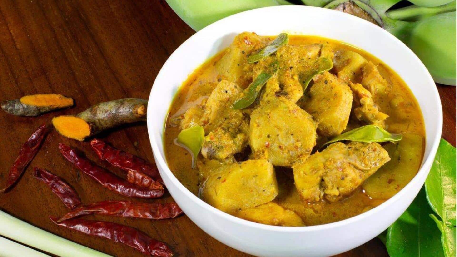 Mengolah Pisang menjadi Kari Vegetarian India yang Lezat