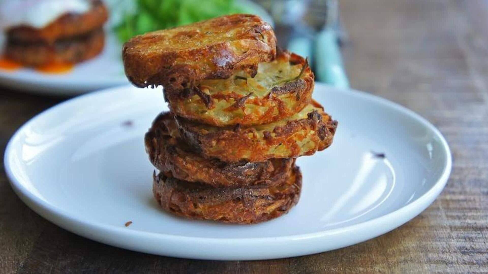 Buat rosti Swiss dengan sentuhan zucchini ini di rumah 