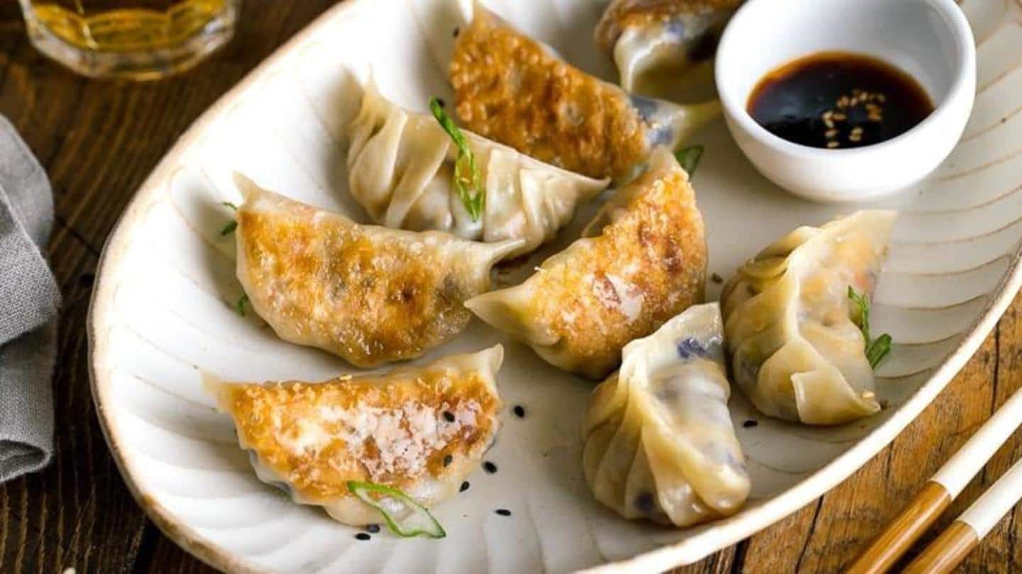 Pangsit goreng, Gyoza, sangat lezat Pangsit goreng, Gyoza, sangat lezat