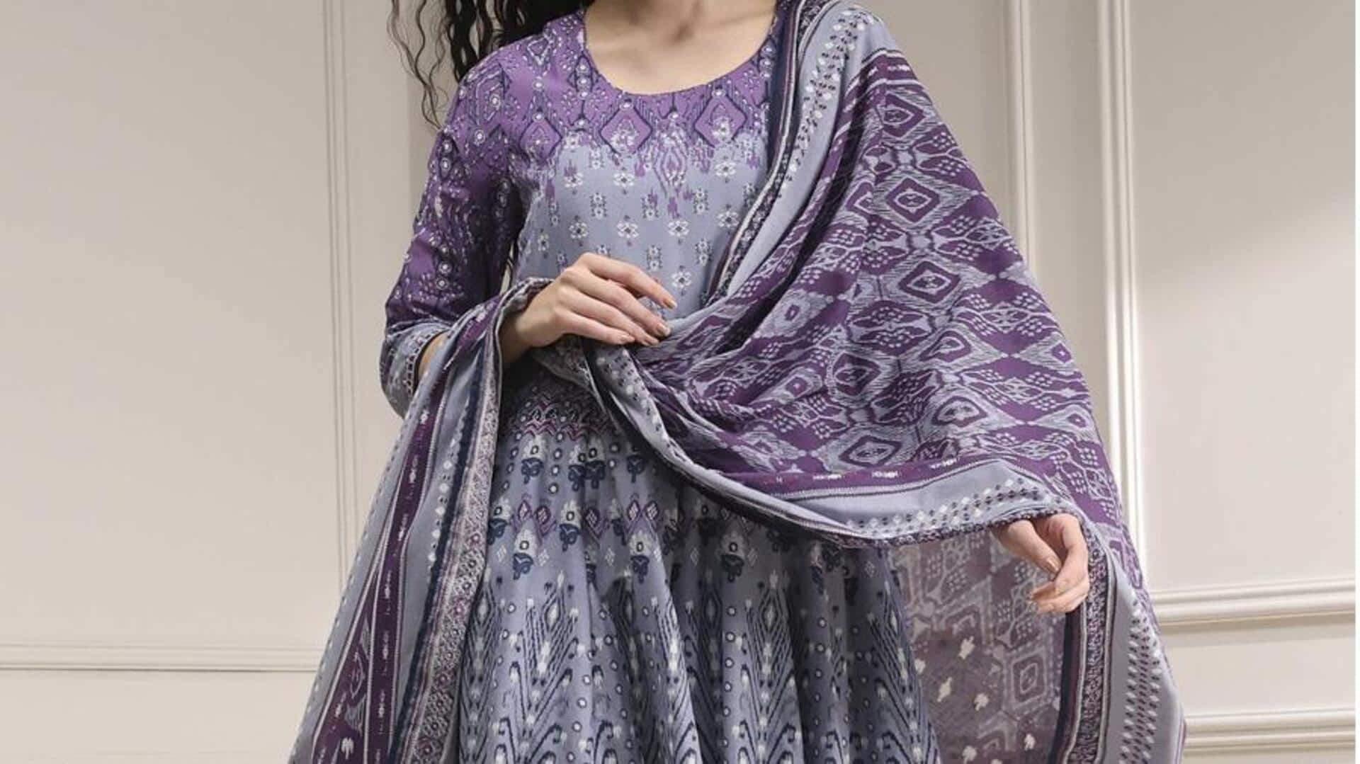 Gaun Anarkali cantik: Tingkatkan elegansi pakaian perayaan Anda