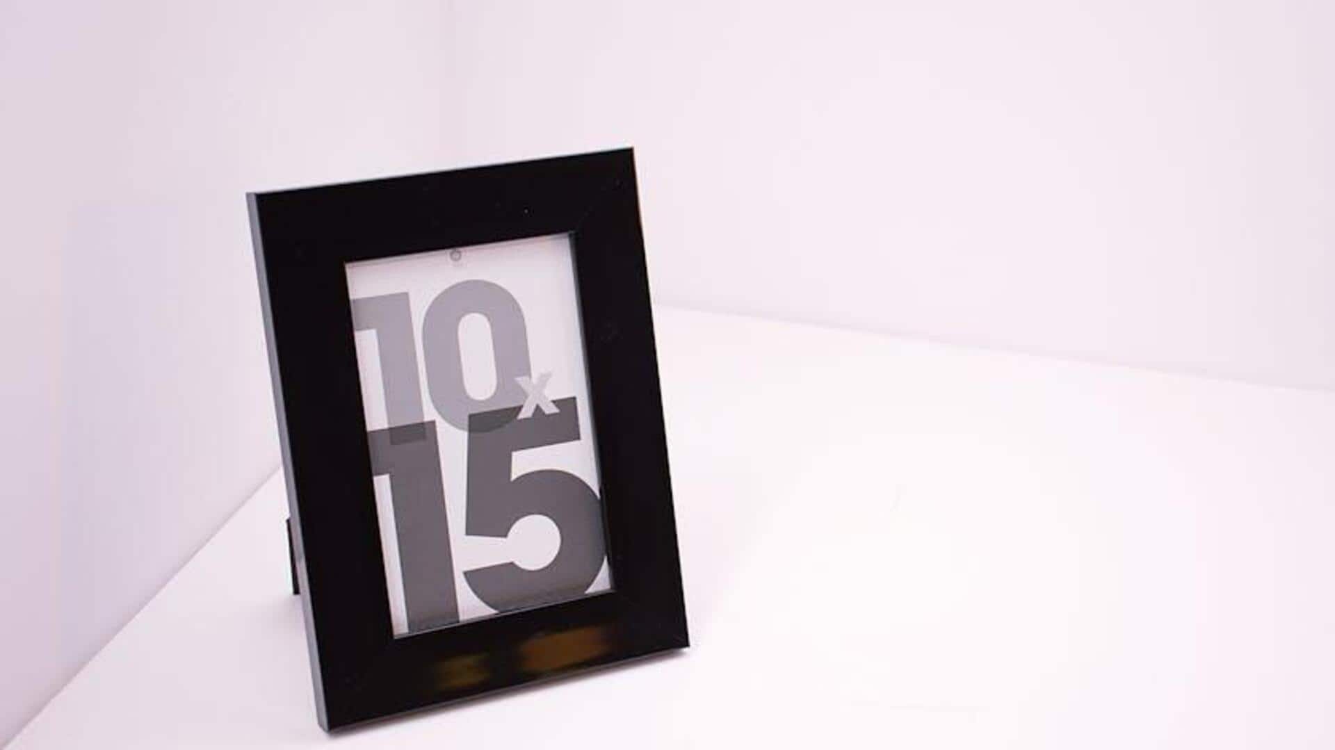 Mengubah bingkai foto lama menjadi dekorasi baru