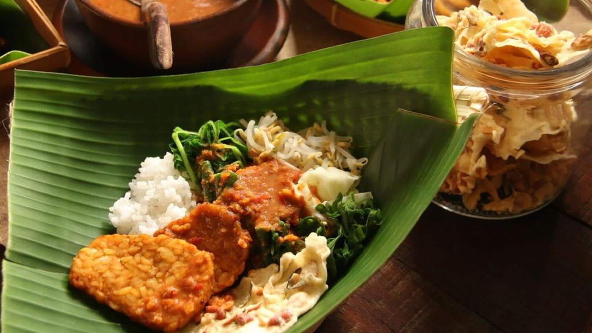 Hidangan Nasi Jawa Ikonik dengan Gaya Vegetarian