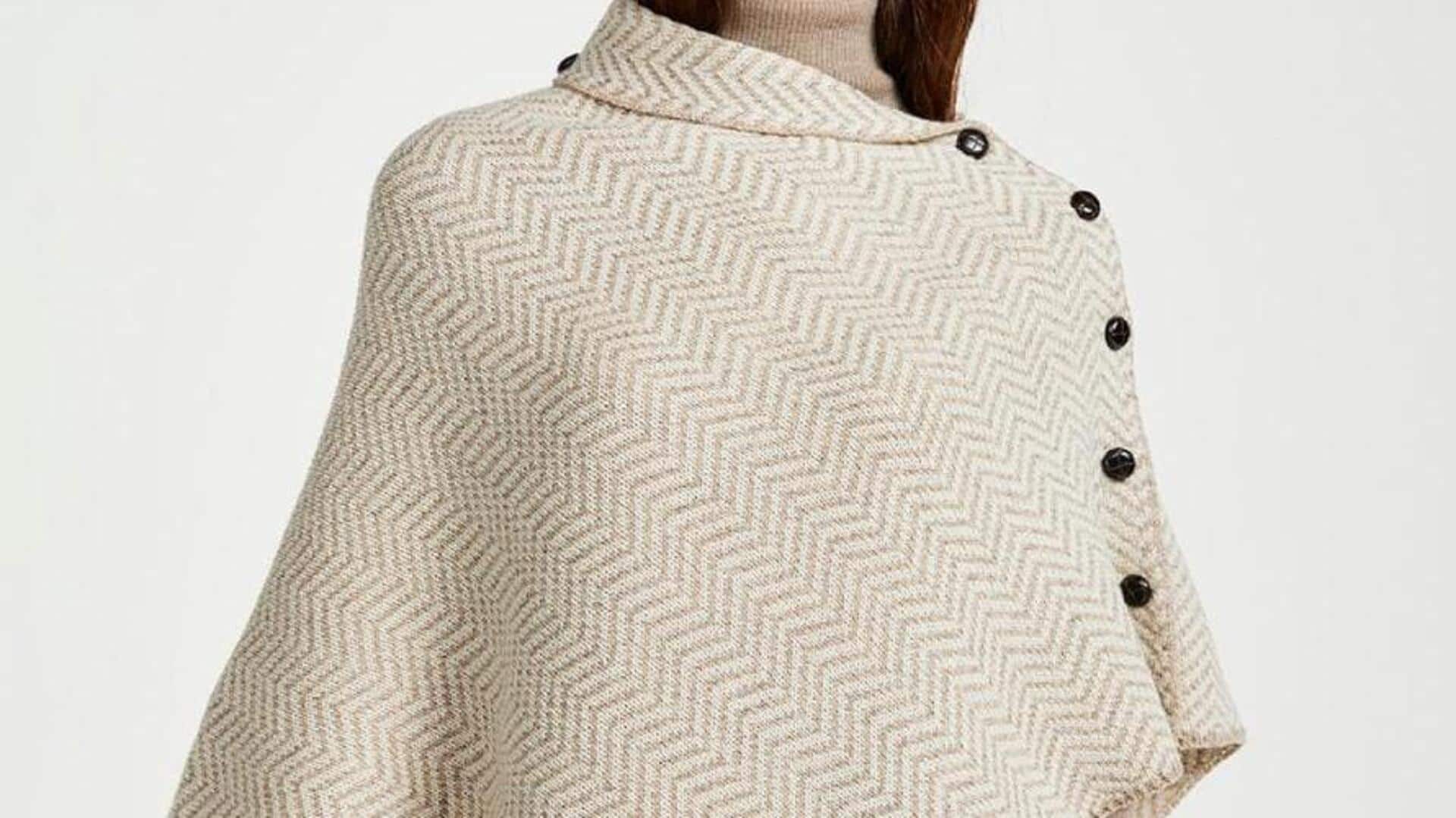 Lima gaya ponco wol untuk musim dingin jalanan India