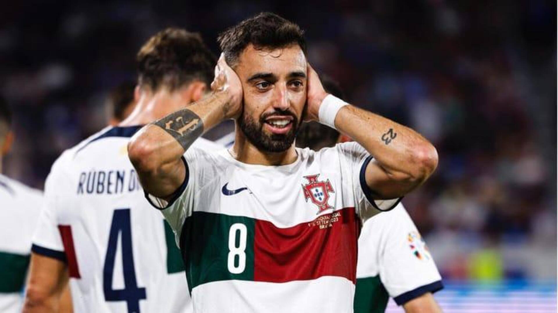 Bruno Fernandes: Menguraikan statistik maestro lini tengah untuk Portugal