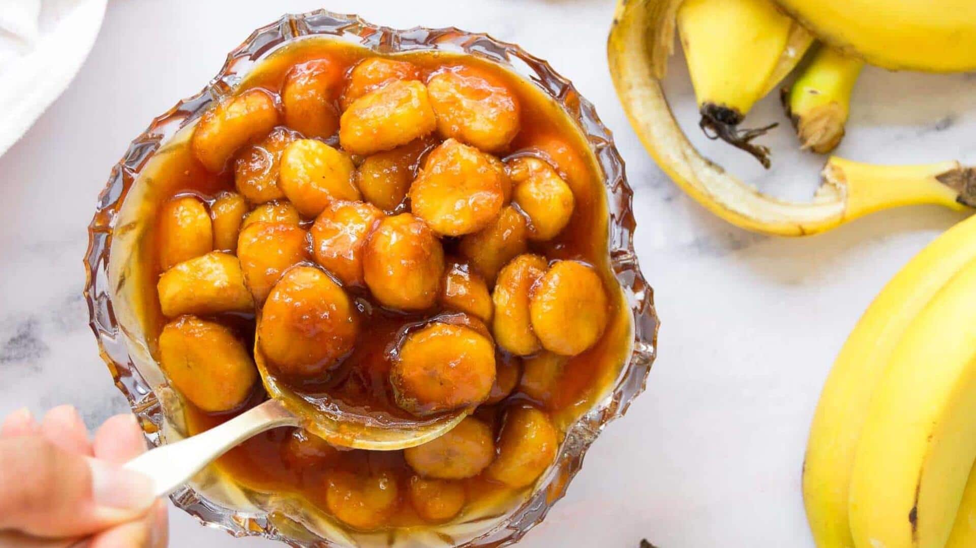 Mencicipi Pisang Karamel yang Lezat