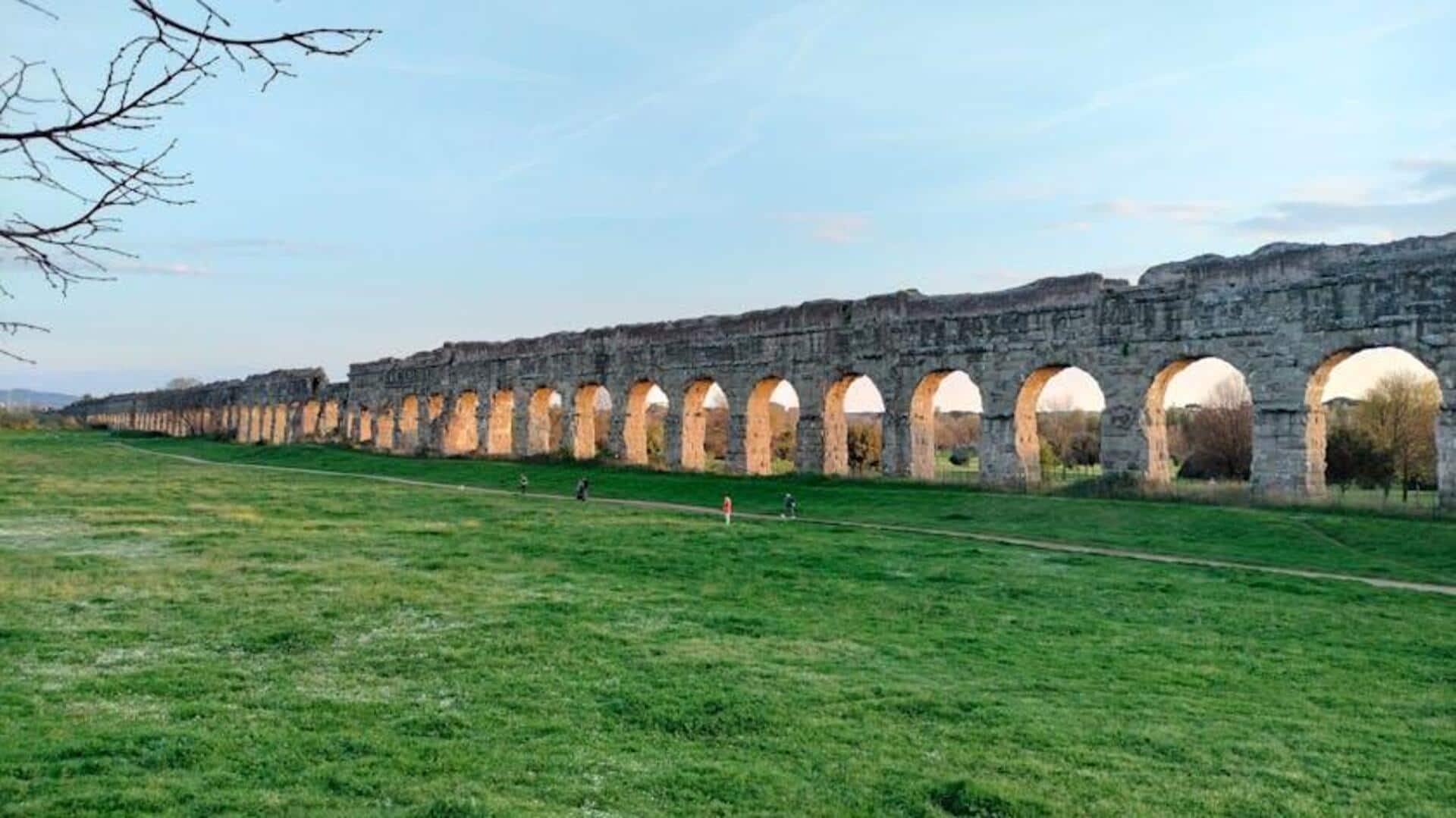 Taman Akuaduk Tersembunyi di Roma untuk Jalan Santai